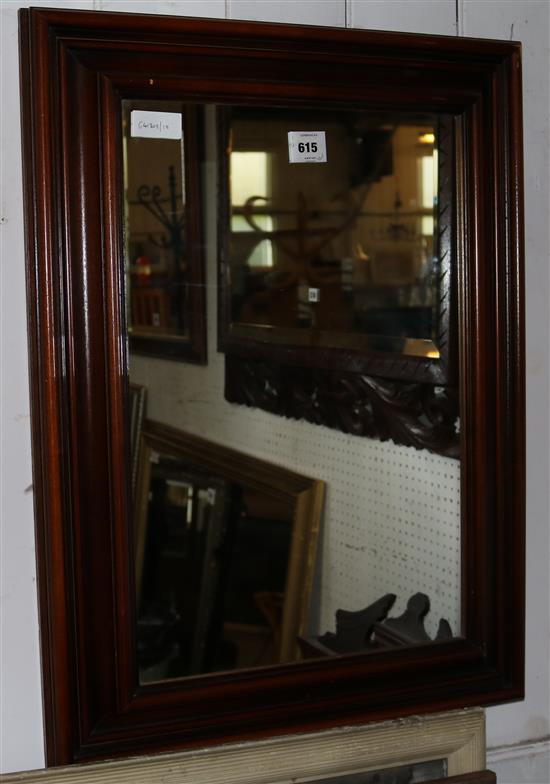 Small wood frame mirror